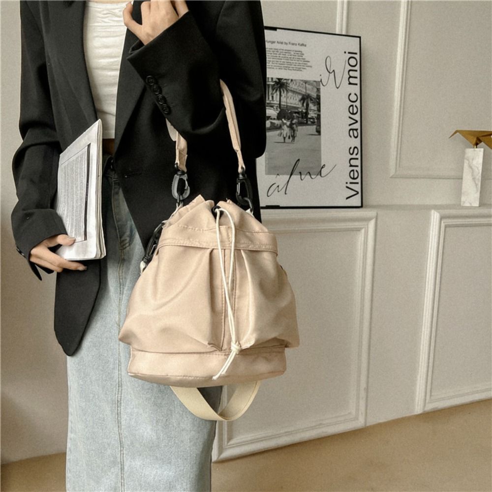 Interior Design Korean Style - Koreaanse stijl zwemnylon crossbodytas effen kleur