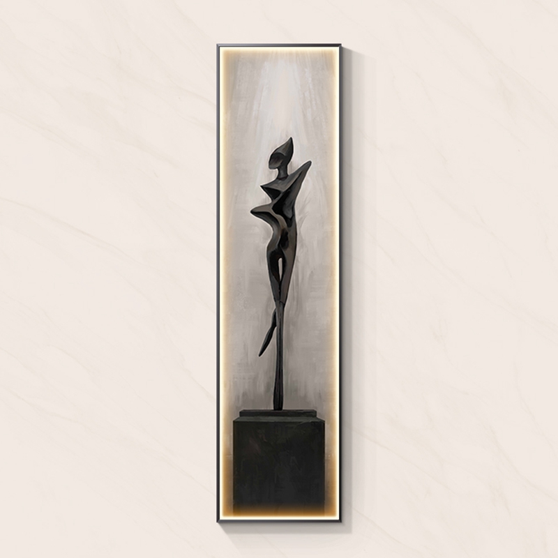 Interior Design Years Of Study - Moderne karaktermodellering abstracte LED-wandlamp kunst woonkamer