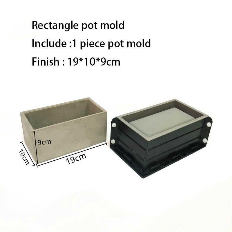 Grote rechthoekige bloempot si - Terrazzo Pot Cement recensie en prijs