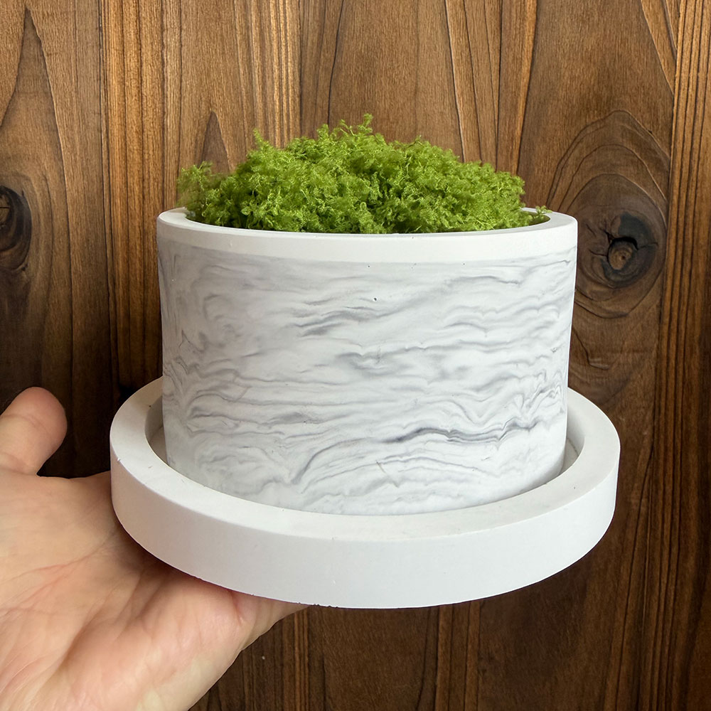Grote betonnen plantenbakvorm  - Terrazzo Pot Cement recensie en prijs
