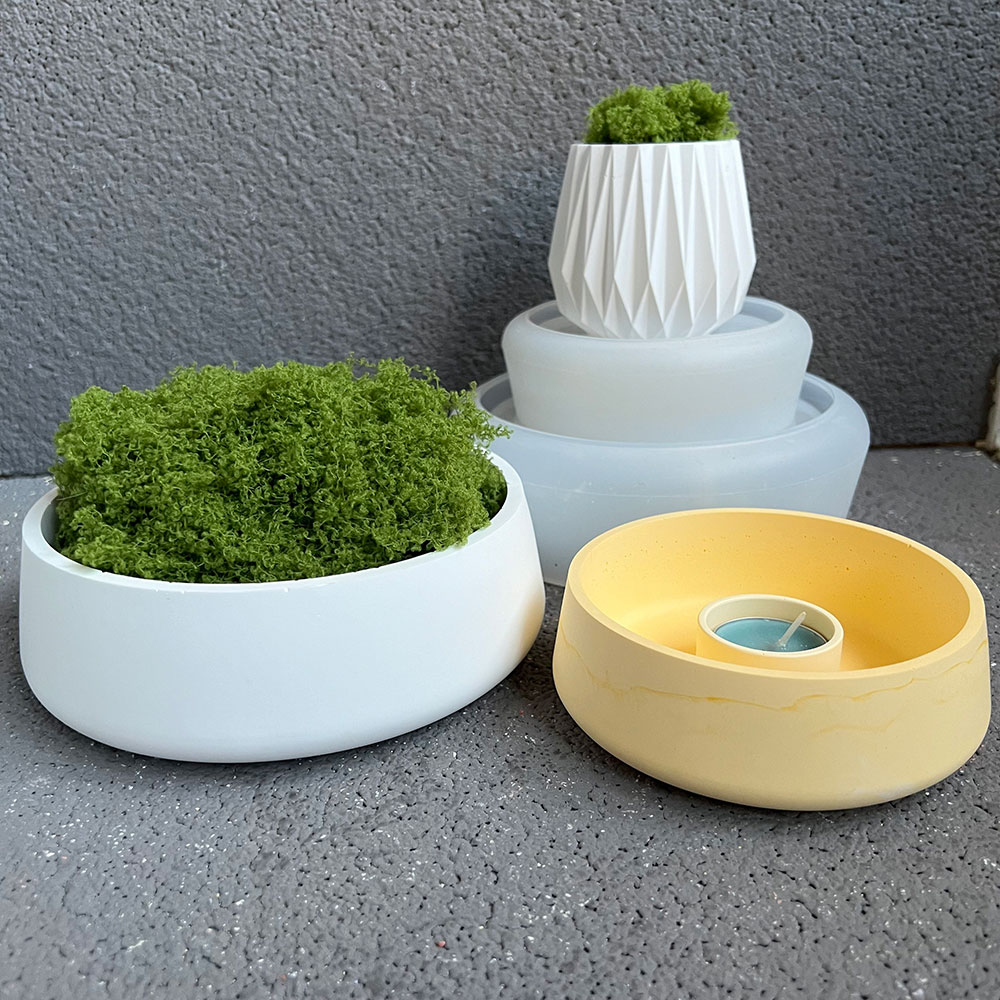 Beton Kom Siliconen Mal DIY Bl - Terrazzo Pot Cement recensie en prijs