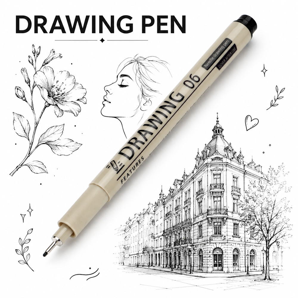 12 maten Micron-pennen met fij - Interior Design Sketch recensie en prijs