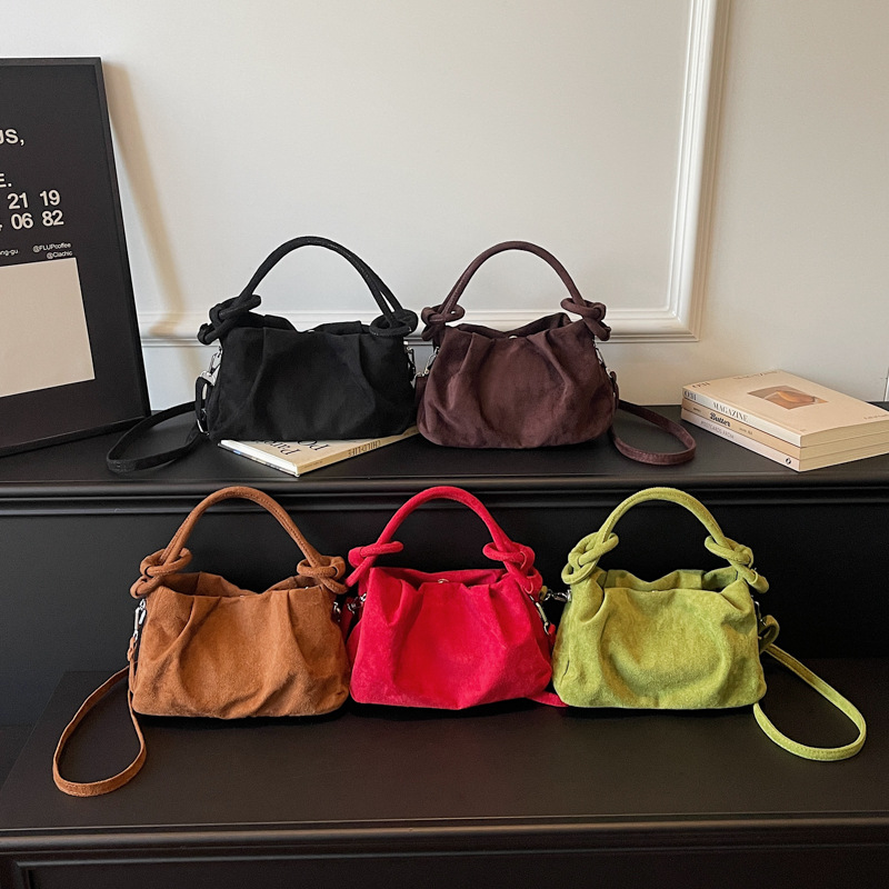 Ruched Cloud Bag Dames Suede k - Interior Design Korean Style recensie en prijs